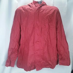 Dockers Rain Coat Jacket Parka Raincoat Red XXL